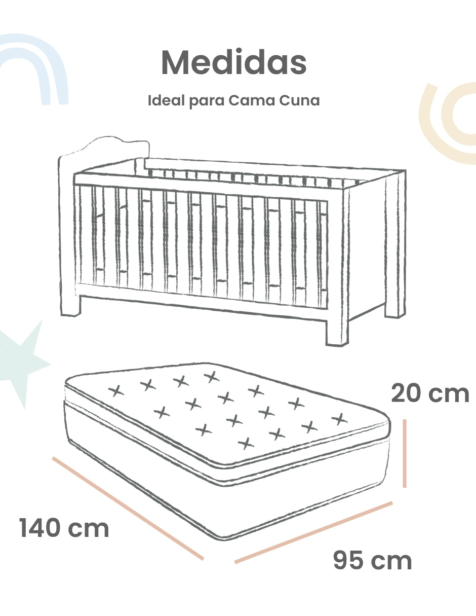 Juego de cuna Nao flores para 4 piezas